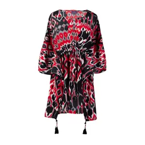 Testarossa Vita Short Italian Silk Kaftan