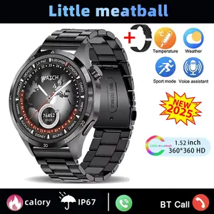 Men's Outdoor GPS Health Fitness Smartwatch, 1.43'' Amoled Screen, Bluetooth-compatible Calling, NFC, Heart Rate & Fitness Tracker, 5atm Waterproof, Long Battery Life