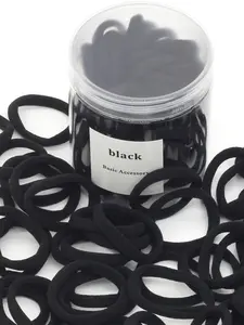 50pcs/Can Women's Basic High Elasticity Hair Ties For Ponytail, Hairstyle (Assorted Colors) Casual,Woman Head Accessories, Woman Hair Accessories Ponytail Holders Hair Elastics Hair Rubber Bands Scrunchies Hair Rope, Hair Bobbles ,Gym Sport Outfit Gym Bea