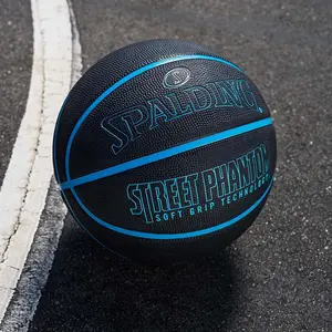 SPALDING Street NEON BLUE PHANTOM Indoor Outdoor Basketball Size 29.5" I NEW