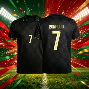 2026 Portugal Home And Away Red Green Black 7# Cristiano Ronaldo Short And Long Sleeve Soccer Jersey Fans Version