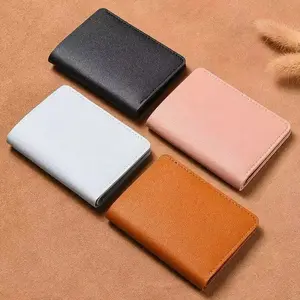 Classic Designer PU Leather Men's Short Wallets, Minimalist Women's Fashion Ultra-Slim Card Holder and Coin Purse, Stylish Everyday Accessory
