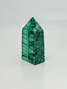 Polished Malachite Tower for Protection, Transformation & Balance - Natural Crystal Home Decoration