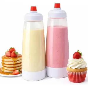 Arthink Pancake Batter Dispenser & Mixer 4.5 Cup Heavy-Duty Blender Ball Wire Whisk Detachable Silicone Tip Dishwasher Safe for Baking Utensils,Mother's Day Gifts