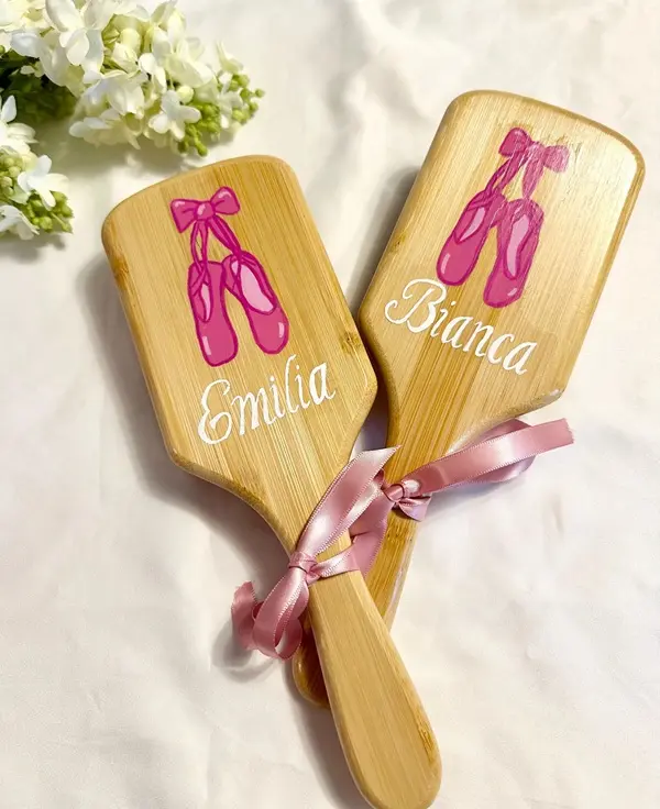 Personalized Hand Painted Hair Brushes- Ballerina / Dancer / Recitals