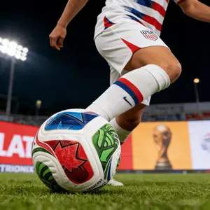 Size 5 Seamless Waterproof 2026 FIFA US-Canada-Mexico World Cup Soccer Ball Nylon Wrapped Rubber Bladder Top Choice for Training Match Collection