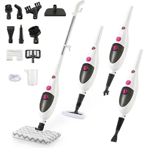 Steam Mops for Floor Cleaning, Steam mop for Hardwood Floors with Adjustable Steam & Double-Sided Pads, Floor Steamer for Laminate Floor, Tiles, Grout, Furniture (400ML )