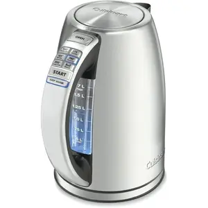 Cuisinart PerfecTemp 1.7-Liter Electric Kettle, Cordless Electric Tea Kettle, 1500W for Fast Heat-Up, 6 Preset Temperatures, 30-Minute Keep Warm, Stay Cool Nonslip Handle