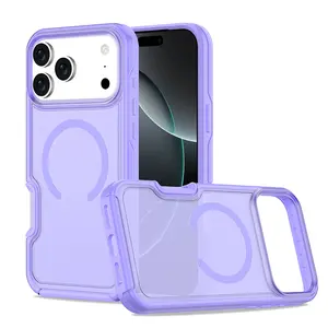 Matte Phone Case For iPhone 17 Pro Max 17 Pro 17 Air 17 Transparent Armor Magnetic Protective Shockproof Bumper Cover Casing Protection