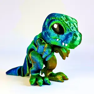 Tiny T-Rex Fidget Toy, Desk Decor - 3D Printed
