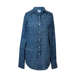 Women's Onda Indigo blouse