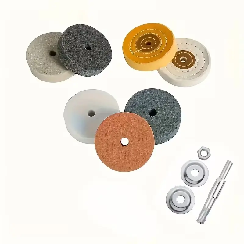 Set of 8pcs 3-Inch Grinding & Polishing Wheels, Ideal for Knife Sharpening, Rust Removal, Home Tool Kit, Great Gift for Holidays