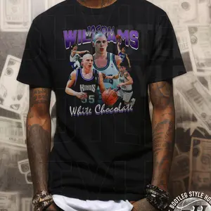 JALILELKHOURY Jason Williams 90s Vintage Bootleg Tee - Retro Basketball T-shirt Perfect Gift For Fans And Sacramento Lovers