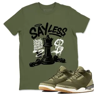 Unisex T-shirt To Match Sneakers Jordan 3 Family Affair - Say Less. 100% Cotton for Casual Wear. Comfortable Summer Unisex T-Shirt to match Jordan Sneaker. Streetwear Style. urban outfitters