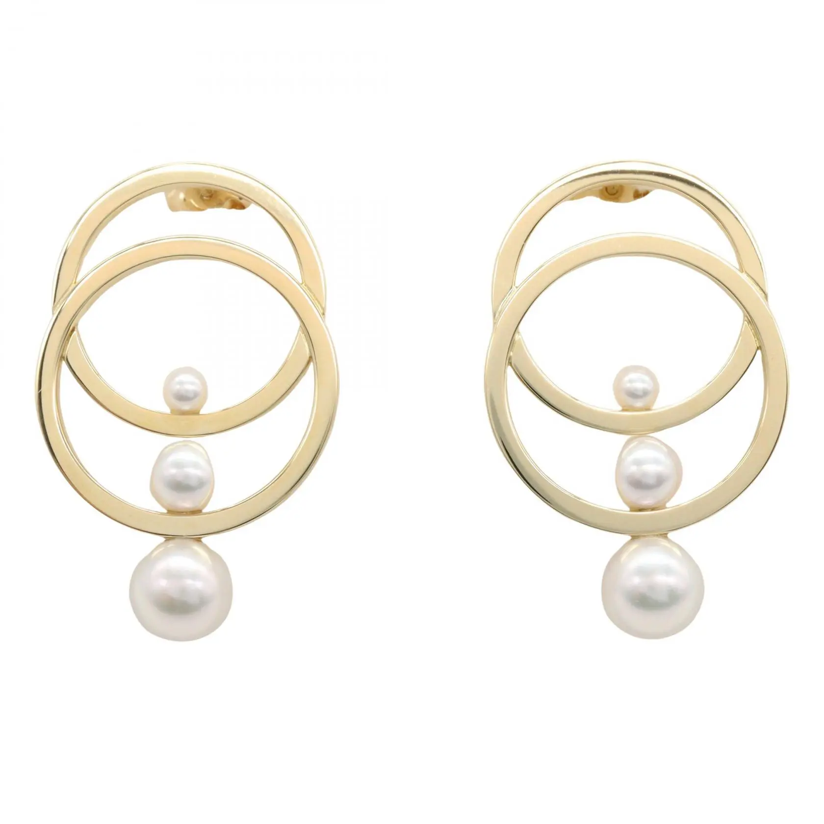 Tasaki Cosmic Au750 Pearl Earrings