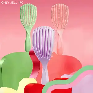 Detangling Hair Brush | Detangles All Hair Types | For Wet & Dry Hair | Flexible Strands for Pain Free Brushing & Cleaning | Eliminates Knots & Reduces Breakage