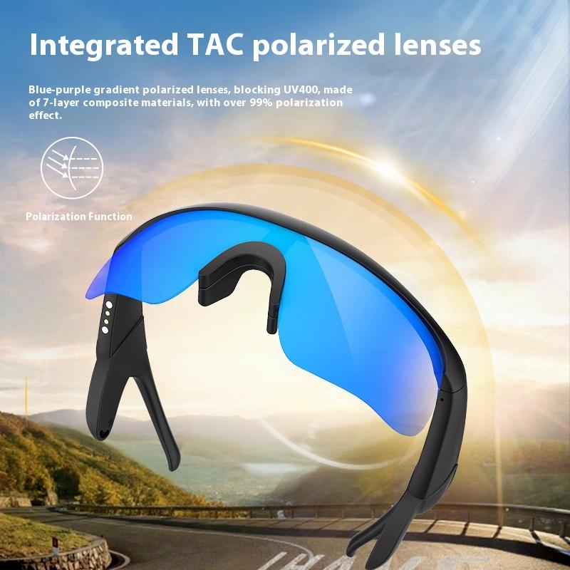 Monster Air 3 AI Smart Sports Glasses with Hi-Fi Sound Bluetooth 5.3 Sunglasses for Music Calls Noise Reduction UV Protection Lightweight Tech Gadget Gifts for Men Women