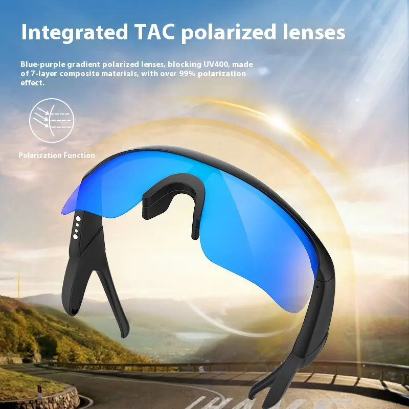 Monster Multifunctional Smart Glasses - Wearable Devices Gadget, Wireless Audio Glasses, Bluetooth 6.0, Hi-Fi Sound, Noise Reduction, UV Protection, Lightweight Tech Gadget, Android Compatible, Long-Lasting Battery for Walking, Gift for Boyfriend