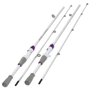 Sougayilang Carbon Fiber Fishing Pole - 2-Pieces Spinning & Casting Rod with EVA Handle, Bass Fishing Equipment for Outdoor Use, Two-Pieces