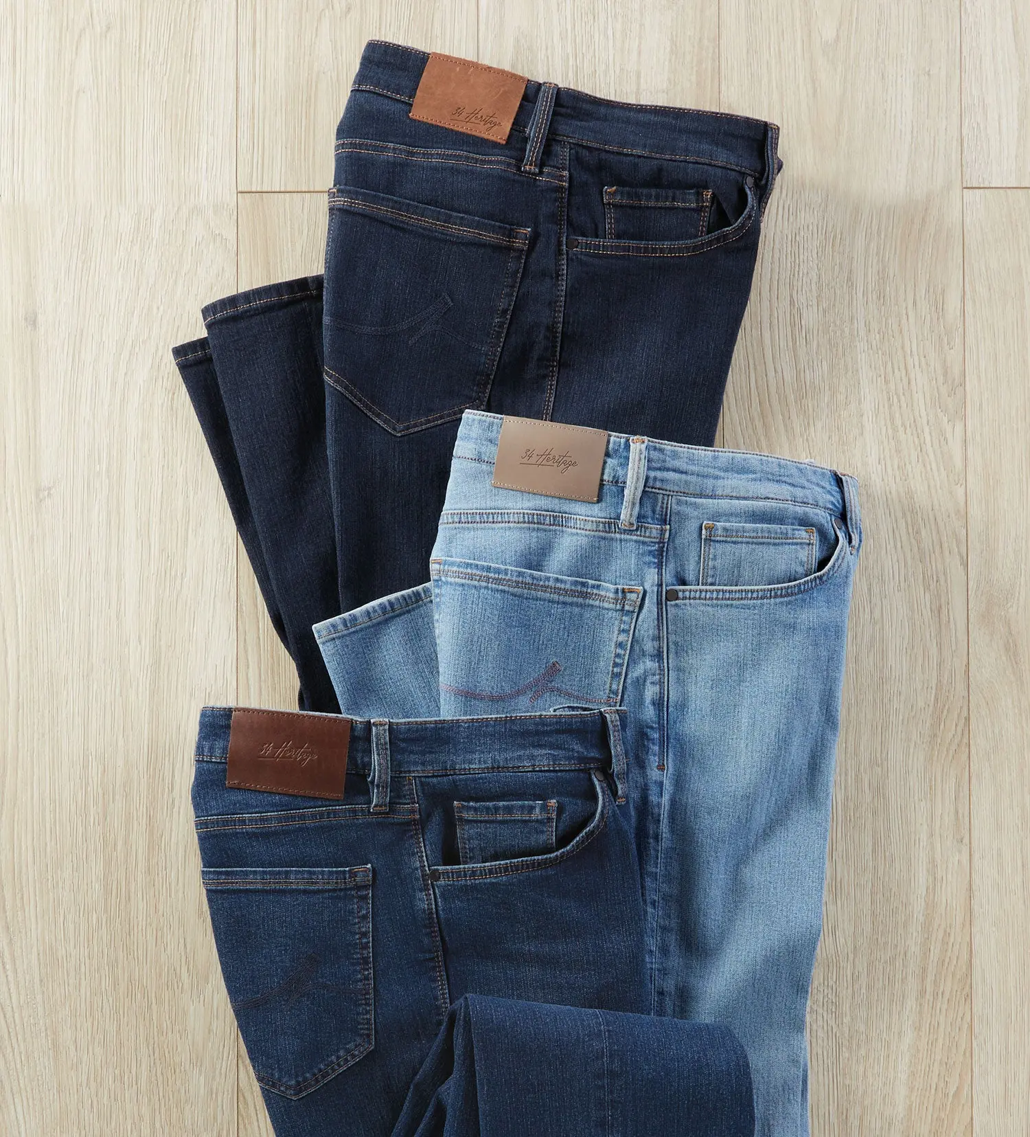 Menswear 34 Heritage Charisma Classic Stretch Cotton Denim Comfort Jeans