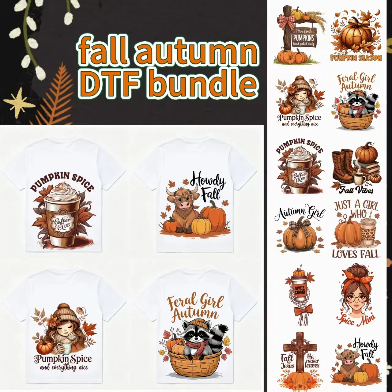 [youyou]DTF Heat transfer for shirt fall autumn