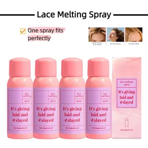 Lace Melting Spray |   Glycerin & Hyaluronic Acid |   Smooth Lace Adhesion, No White Flakes |   Comfortable Wear, Long-Lasting |   Easy to Remove |   All Wig Types