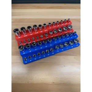 Harbor Freight Icon 3/8&Quot; Chrome Sae + Metric Socket Organizer (Deep & Shallow)