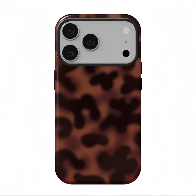 Leopard Print Phone Case for iPhone 17Pro Max 16 15 14 13 12 Pro Max Double  Layered Protective Cover with Compatibility Stylish Secure Fit Smartphone  Case - TikTok Shop