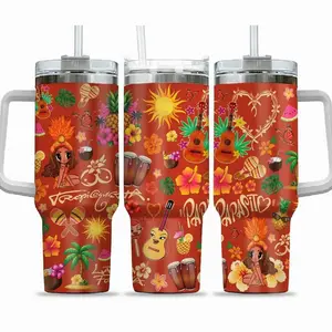 Orange Tumbler 40oz With Handle Gift For Fans, Summer Tour 2026 Tumbler