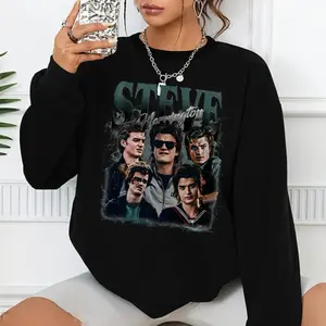 Limited Steve Harringtonn Sweatshirt, Steve Harringt0n Gift For Woman And Man, Steve Harringt0n Hoodie, 90s Bootleg Shirt, Unisex Sweater Pullover Tee