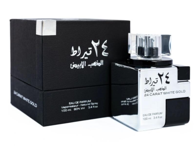 24 CARAT WHITE GOLD (MEN) perfume by lattafa perfume 3.4oz(100ml)