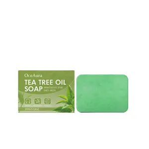 OceAura Tea Tree Oil Bath Soap, with a gentle formula to care for body skin, leaving it fresh and comfortable, a daily bath soap