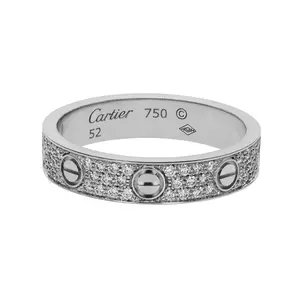 Pre-owned Cartier Love Ring Size 52