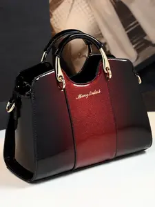 Women's Glossy Handbag, Large Capacity Commuter Shoulder Bag, Fashionable Evening Tote, Stylish Crossbody Bag for Events, Commuter Work Bag, Fashionable Purse Handbag