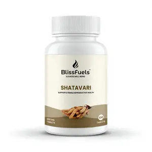 BlissFuels Shatavari Tablets – Traditional Herbal Support for Daily Wellness (100 Tablets)