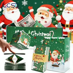 Unique folding and bouncing Gift box, Christmas and Birthday Surprise Explosion Box(20 bounces)
