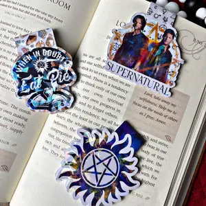 Supernatural Themed Magnetic Bookmarks - Non- damaging to pages - Magnetic Closure