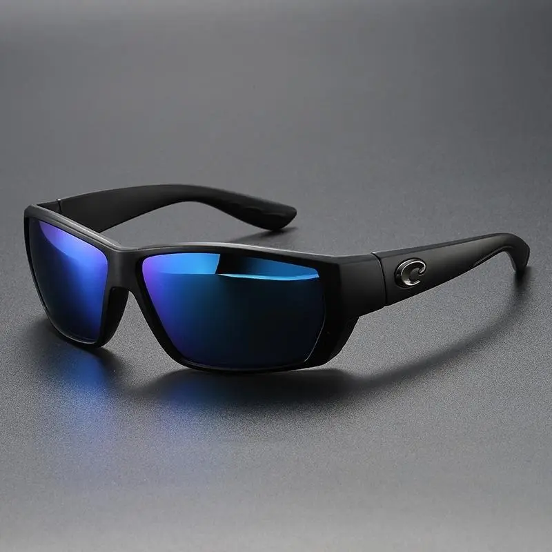 COSTA Del Mar Tuna Alley Matte Black Frame/Grey Polarized Lenses 580P, COSTA Polarized Sunglasses Fashion Cycling Running Sun Glasses Unisex Outdoor Sport Polarized Goggles