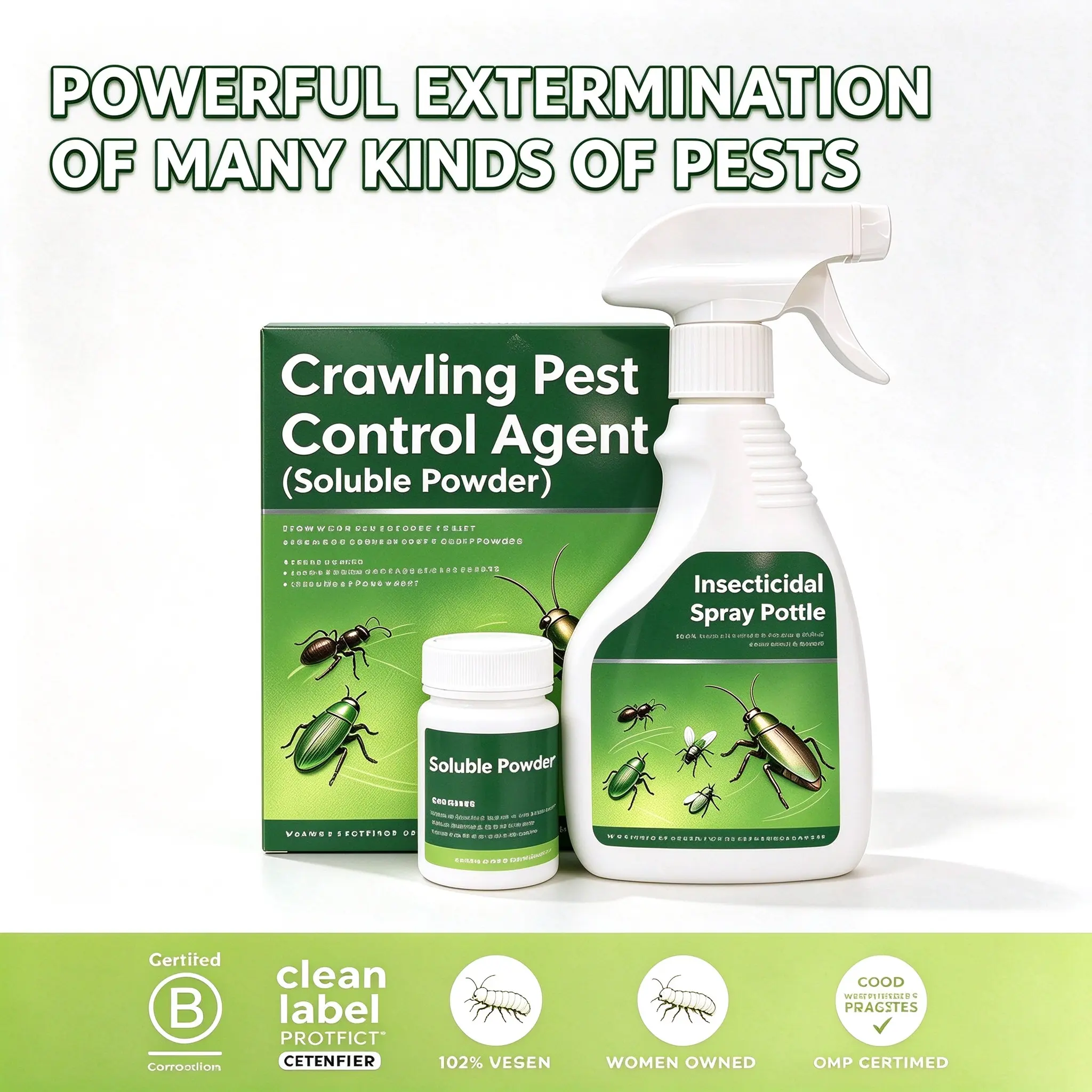 Roach Killer Spray Concentrate, Makes 1 Gallon, Odorless Indoor Pest Control for Roaches Ants Spiders Bedbugs Fleas, 21-Day Residual Baseboard & Crack Treatment for Home, No Rinse Needed