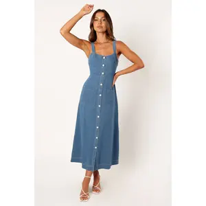 Bettie Midi Dress - Denim