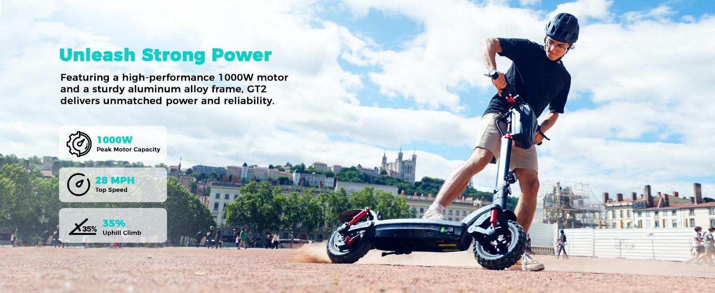 【Holiday Haul】Off-Road Electric Scooter for Adults, 2000W Motor 28 MPH Top Speed 37 Miles Long Range 11" Off-Road Pneumatic Tires, Dual Disc Brakes, Front & Rear Dual Suspension, Turn Signals & APP Control, Foldable E-Scooter with NFC Unlock