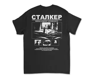Stalker Andrei Tarkovsky T-Shirt Tee Russian Sci-Fi Film Shirt, Fashion Cotton, Full Colors, Full Sizes, For Men, For Women