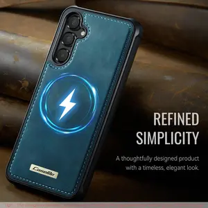 Magnetic Phone Case Cover for Galaxy A56/a55/a57/a54/a53/a17/a16/a52/a15/a14/a13 5g, Simple Design, Business Style, Luxury Leather Look
