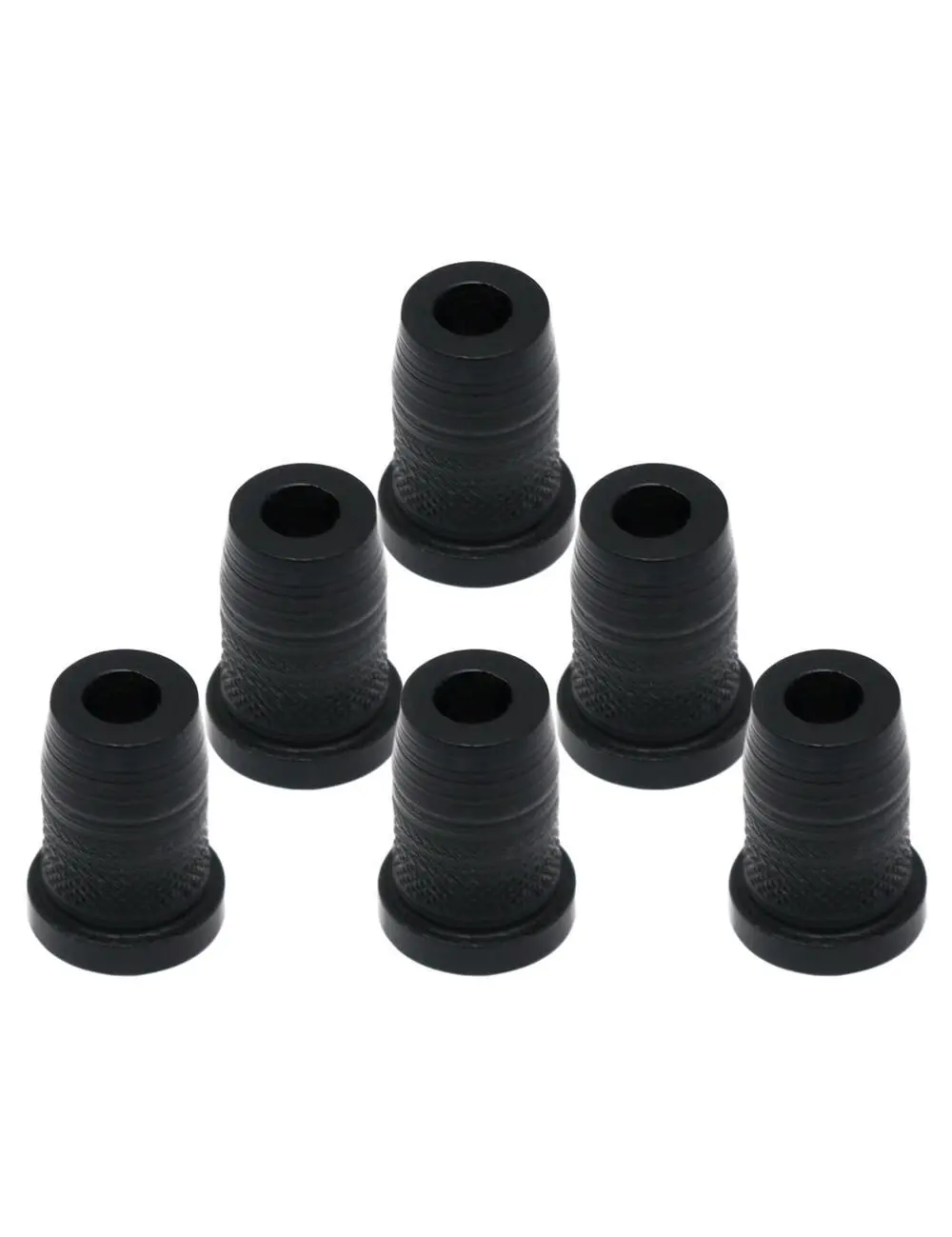 Metallor 6pcs String Mounting Ferrules - Guitar & Bass Accessories, Tuning Retainers for Tele-Strat Guitars (Universal Fit)