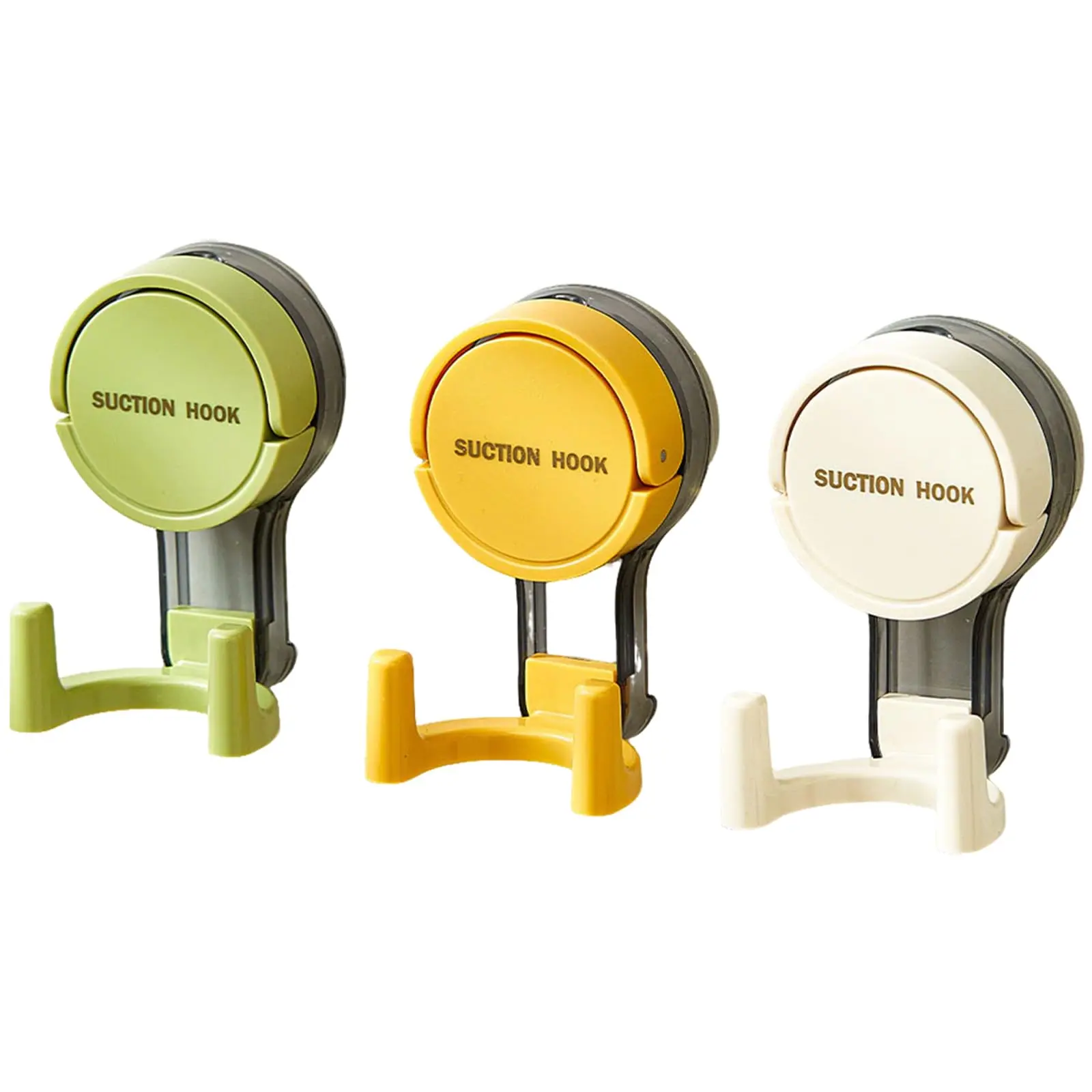 Suction Cup Hooks, Heavy Duty Reusable Vacuum Suction Hooks Removable Wall Hooks for Bathroom Shower Kitchen Window Towel Robe