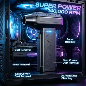 JVSCAM F30/X3mini Electric Air Duster ，Super Power Compressed Air, Variable Speed Canned Air with Fast Charging, Mini Dust Blower for Computer, Keyboard, House, Outdoor and Car