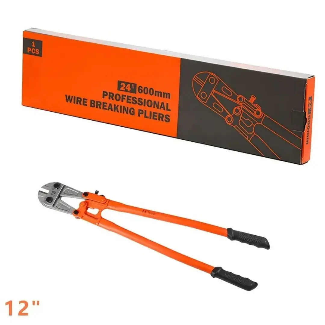 Heavy-Duty Mini Bolt Cutter 12" for Cutting Fence, SteelWire, Small Chain, Screws, and Rivet, with Soft Grip RubberErgonomic Handle Cutters