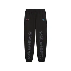 PUMA Mens Hoops X Rick And Morty Sweatpants Casual - Black
