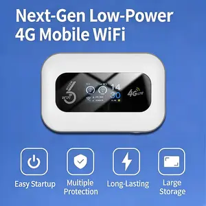 US 4G LTE WiFi6 Portable Hotspot with SIM Card Required and LED Display Delivering Fast Internet Up to 286Mbps Multi Device Support and Long Battery Life Perfect for Travel Vacation Road Trips Outdoor Work Remote Jobs College Campus and Family Use