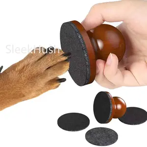 Dog Nail File & Cat Nail File Board - Stress-Free Grooming with 3 Replaceable Sheets, Comfortable Wooden Handle, Perfect for Dogs & Cats, Easy Nail Smoothing